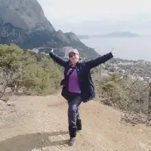 תמונה אולגה 1 В походе по крымским горам.
